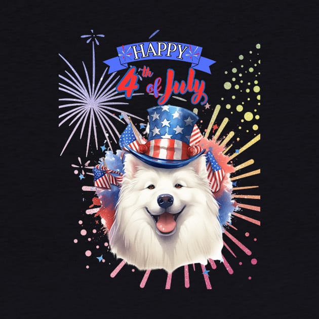 Samoyed: Happy 4th of July by HSH-Designing